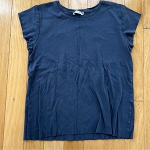 Zara Raw Edge Casual Tee